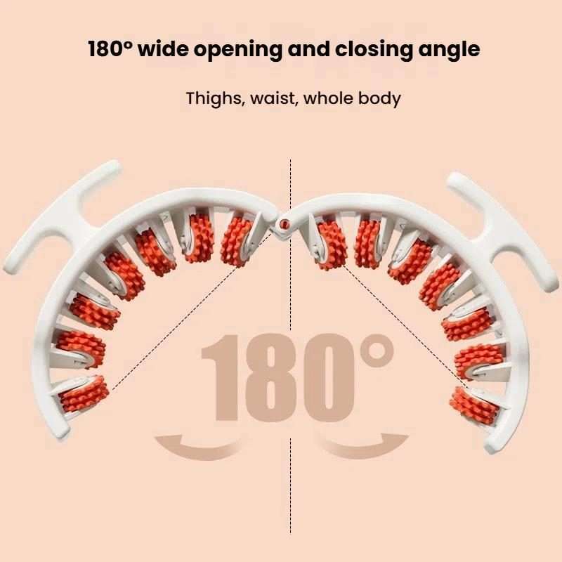 KEDU Leg Roller Massager Slimming Leg Roller Inner Thigh Calf Muscle Relaxation Tr ... (Brick Red)