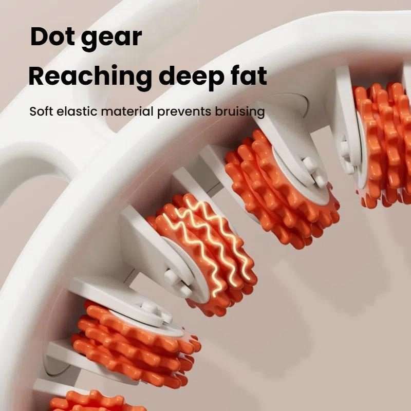 KEDU Leg Roller Massager Slimming Leg Roller Inner Thigh Calf Muscle Relaxation Tr ... (Brick Red)