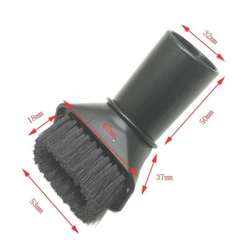 For Karcher / Miele / Bosch / Philips Vacuum Cleaner 32mm Soft Brush Nozzle 2.863 ... Black+White