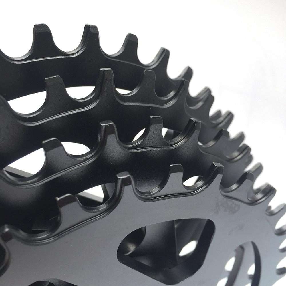 RACEWORK 7075-T6 For SRAM Mountain Bike Single Plate Round Bicycle Sprocket, Spec: 3mm 34T