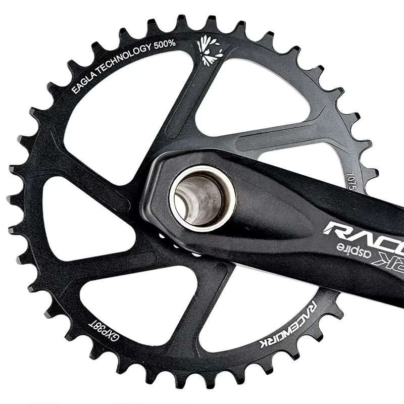 RACEWORK 7075-T6 For SRAM Mountain Bike Single Plate Round Bicycle Sprocket, Spec: 6mm 32T