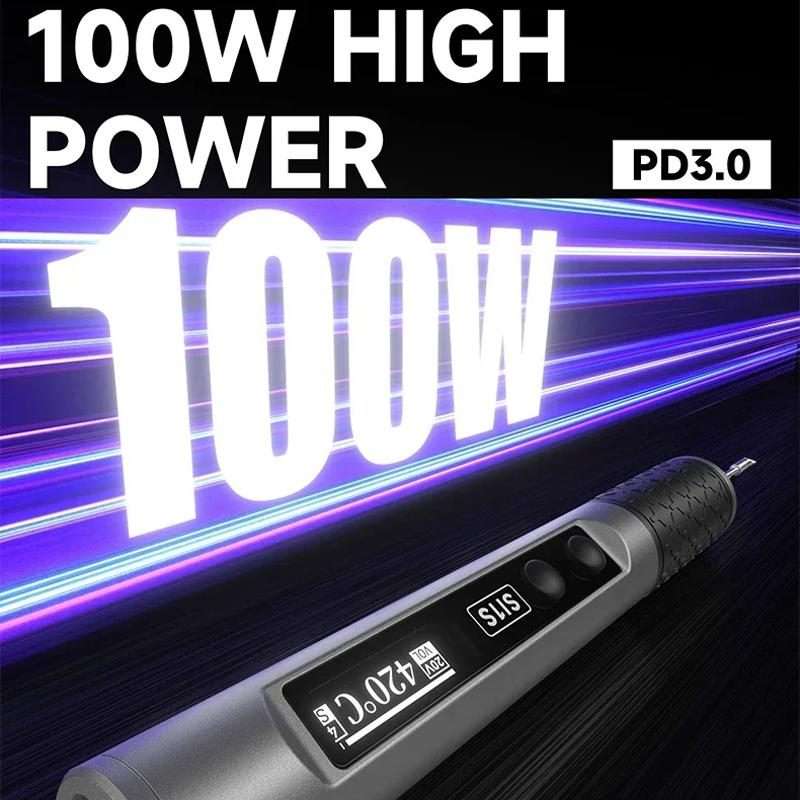 LUOWEI SI1S Intelligent Soldering Iron 100W Automatic Sleeping Thermostat Repair Soldering Iron Pe