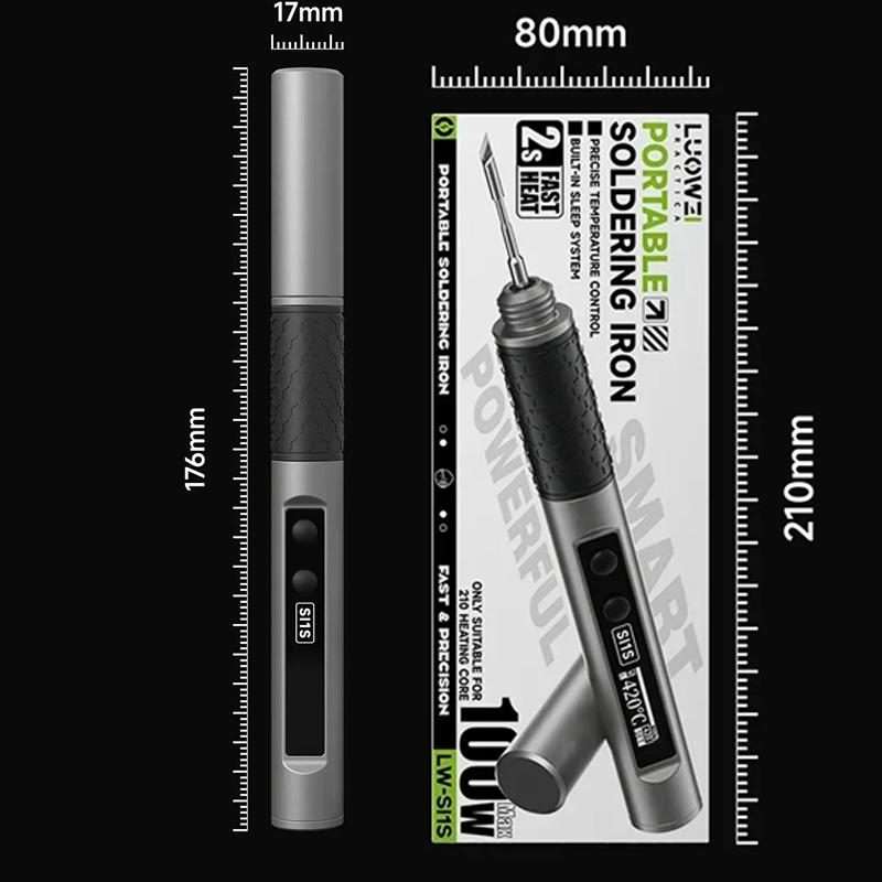 LUOWEI SI1S Intelligent Soldering Iron 100W Automatic Sleeping Thermostat Repair Soldering Iron Pe