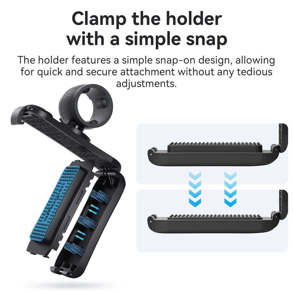 AMagisn Selfie Stick Hanger Action Camera Backpack Quick Attachment for Insta360 / DJI ... (Black)