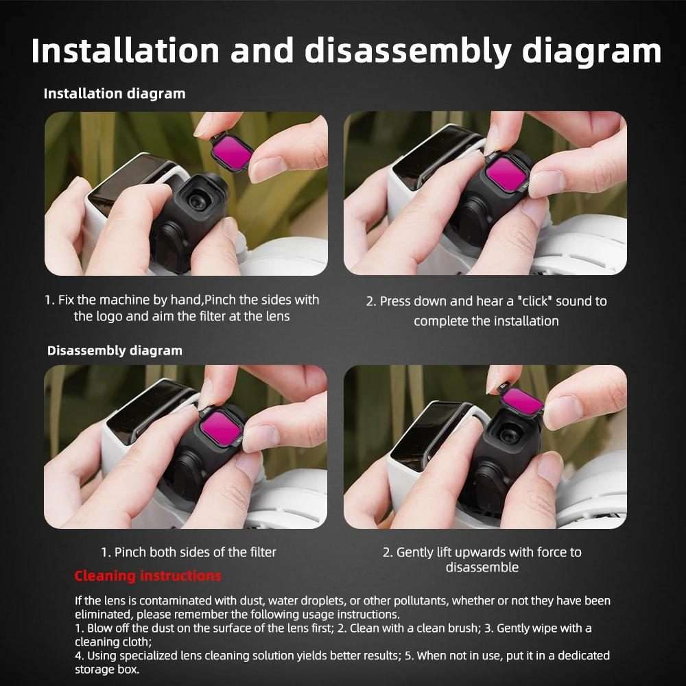 For DJI Flip BRDRC Lens Filters Protective Lens Accessories, Style: ND32