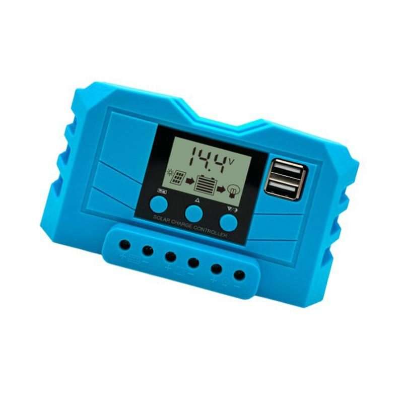 20A 12V 24V Lithium Lead Acid Solar Charge Controller PWM PV Controller With LCD Display