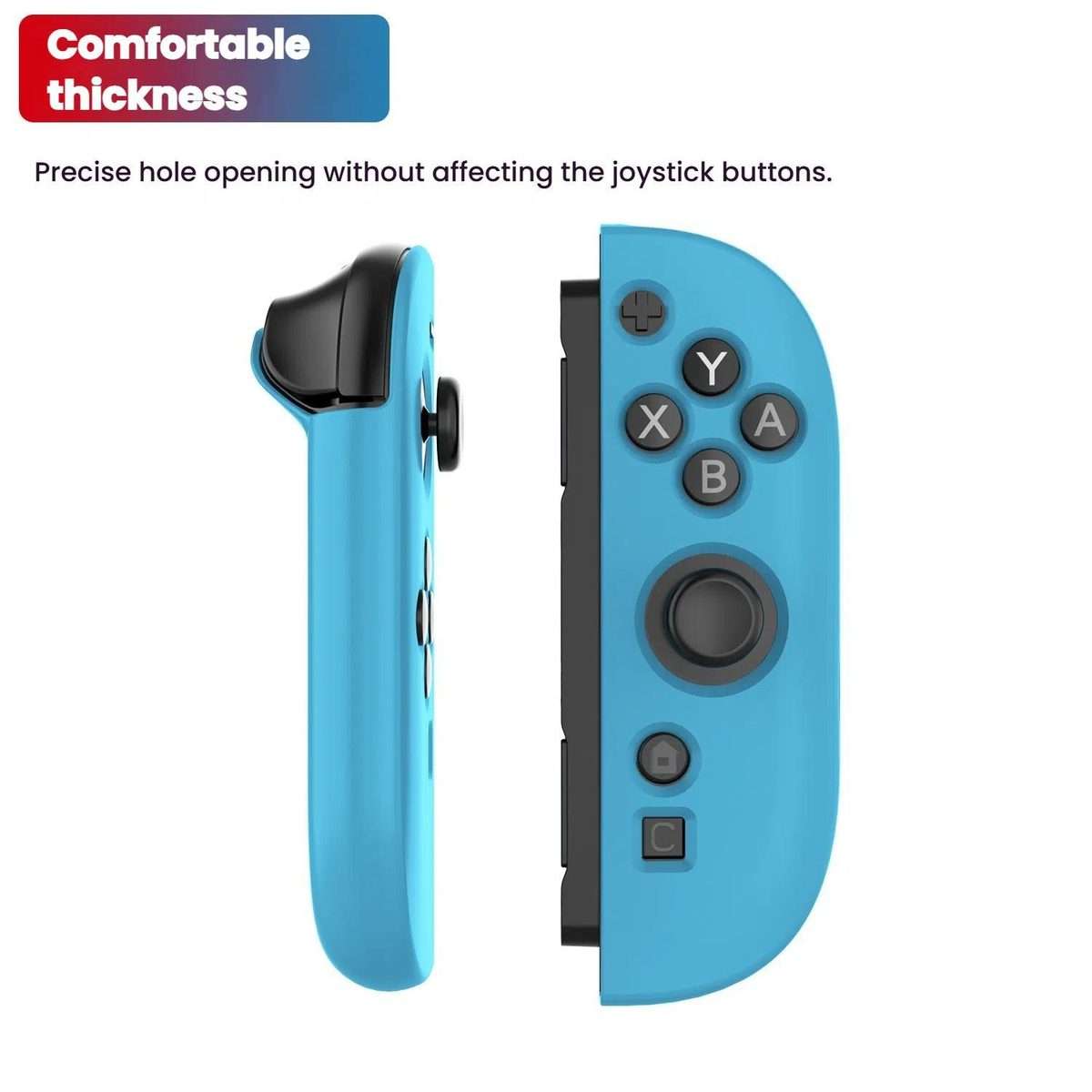 For Nintendo Switch 2 Joy-con Controller Silicone Case Protective Cover(White)