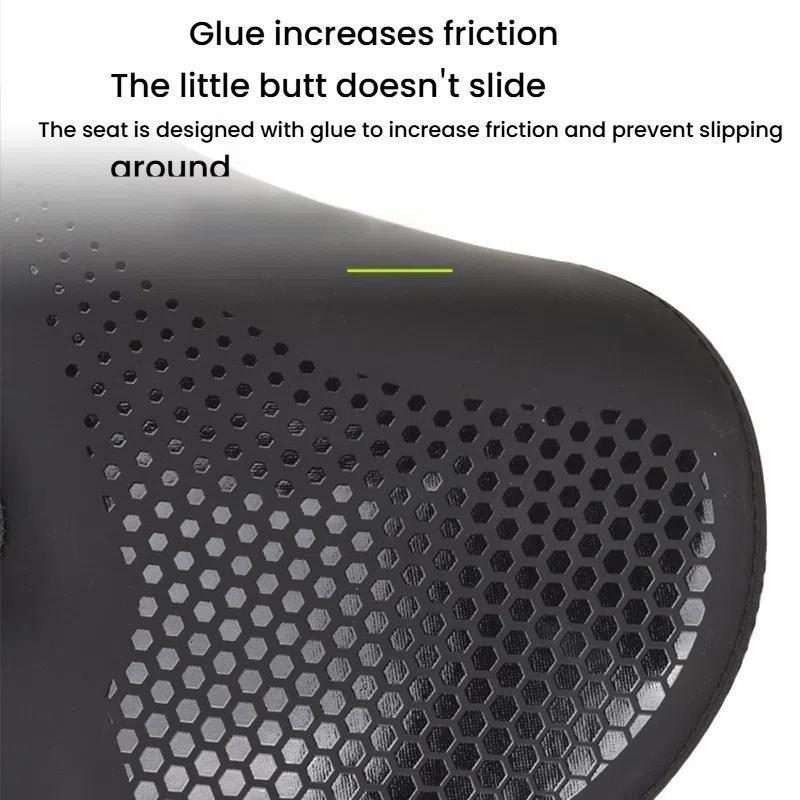 FMFXTRA Thickened Bicycle Saddle Mountain Bike Shaped Saddle, Color: Black
