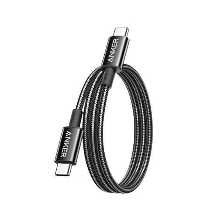 ANKER A8060 1.5m 240W PD Fast Charging Dual Type-C Charging Cable Braided Data Cable(Black)