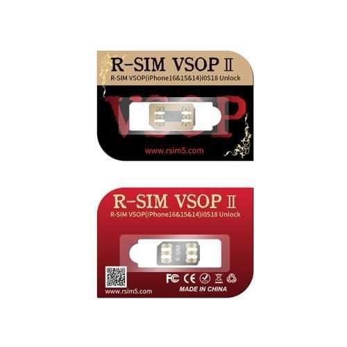 R-SIM VSOP 2 SIM Unlock Chip with SED/MEP Mode for iPhone 13-16 Dual SIM Models