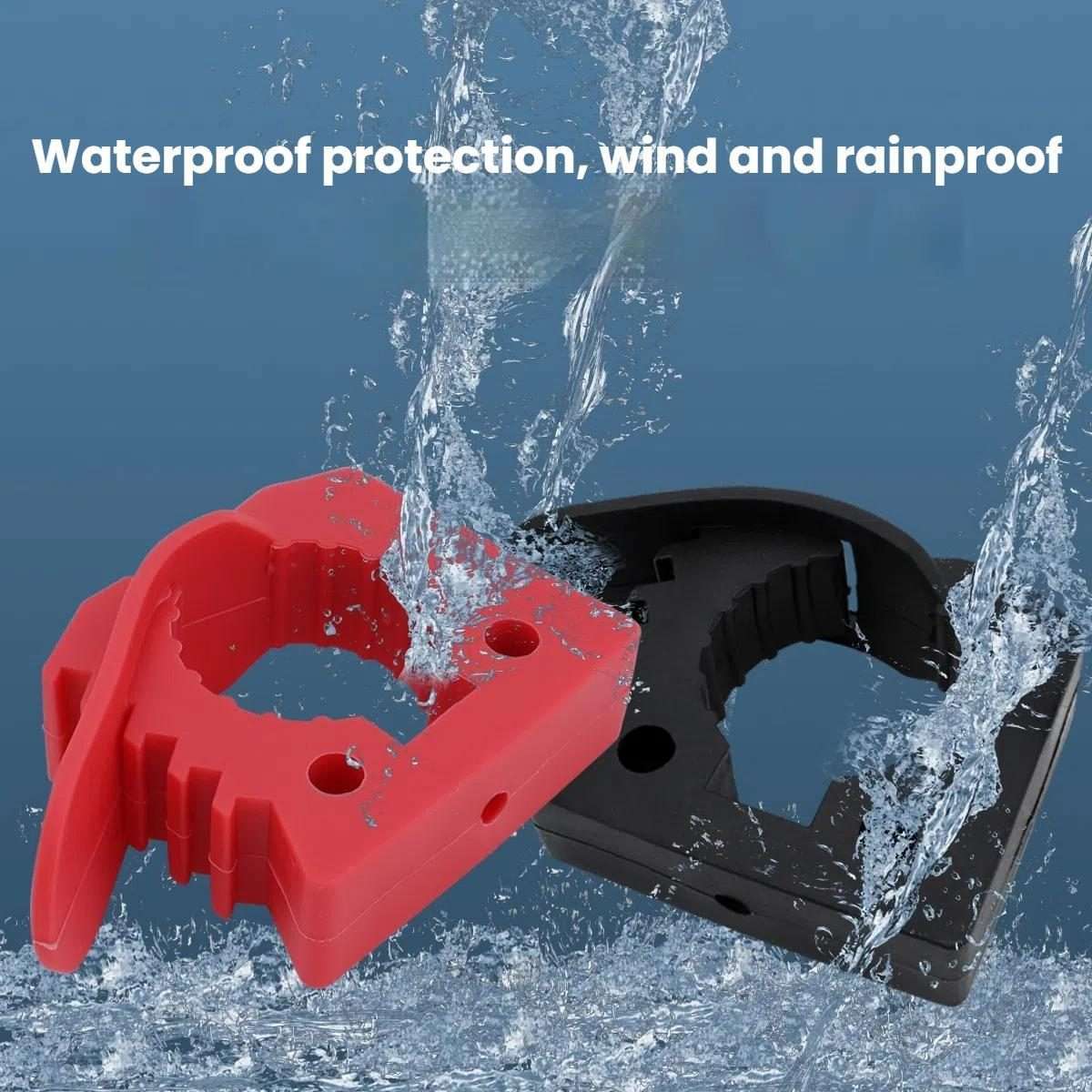 Car Quick-Fix Adjustable Rubber Clip Installation Clamp, Specification: 4 Red 4 Black