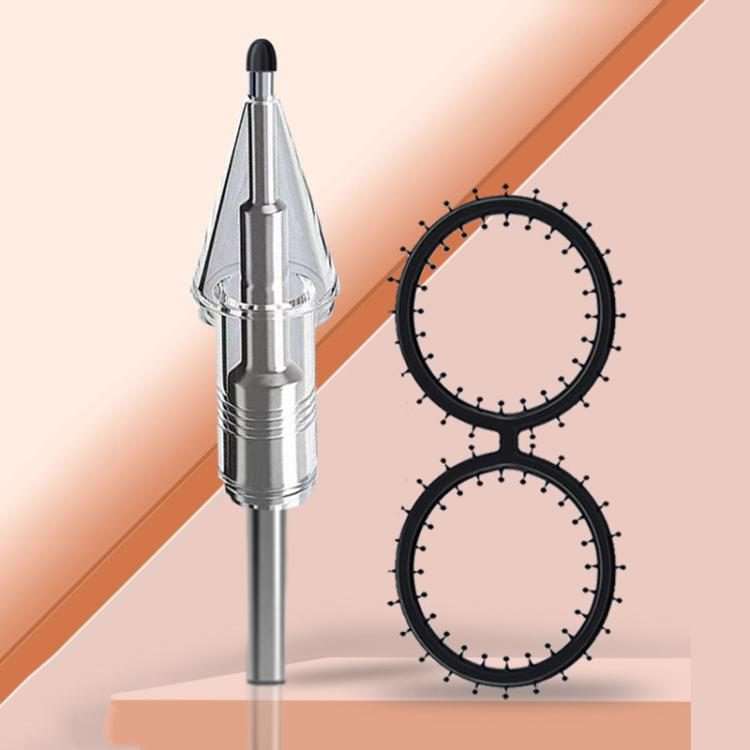 For Xiaomi Smart Pen 2nd Gen Replacement Tip Damped Nee ... With 2 Circles Pen Tip Cap Transparent
