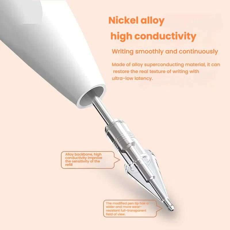 For Xiaomi Smart Pen 2nd Gen Replacement Tip Damped Nee ... With 2 Circles Pen Tip Cap Transparent