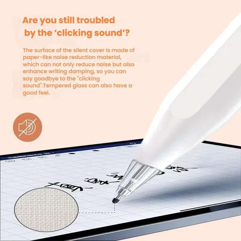 For Xiaomi Smart Pen 2nd Gen Replacement Tip Damped Nee ... With 2 Circles Pen Tip Cap Transparent