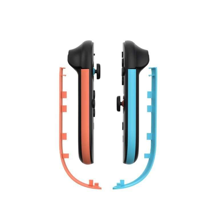 For Nintendo Switch 2 JoyCon Left and Right Handle Decorative Strips(Left Red Right Blue)