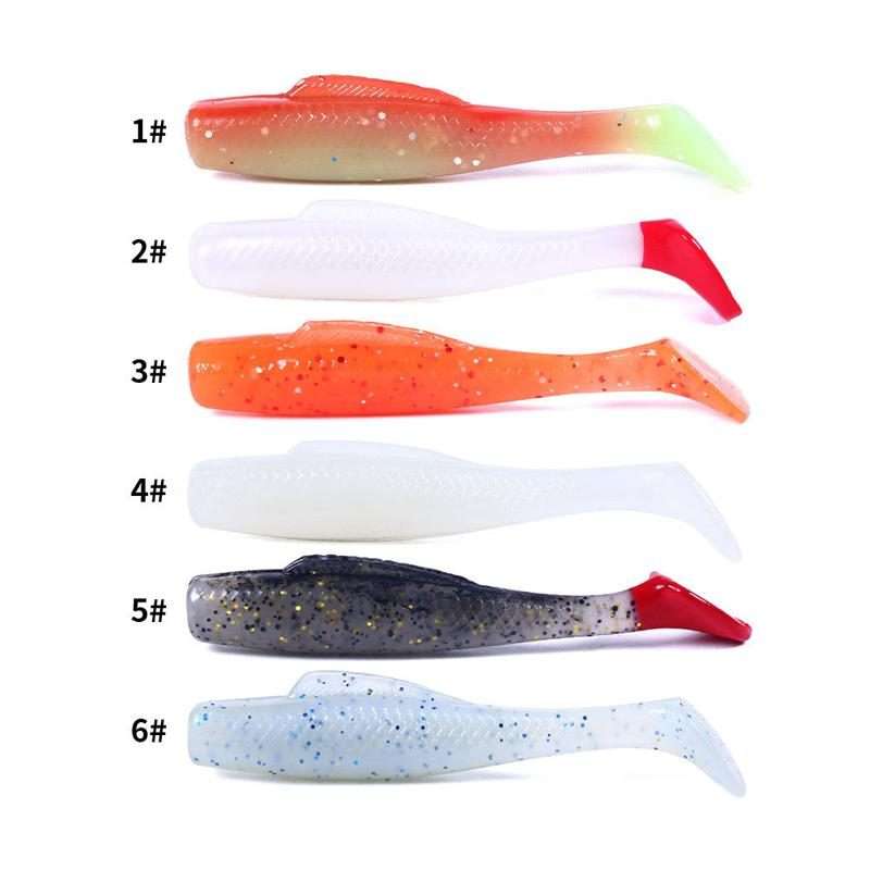 HENGJIA 6pcs / Box Outdoor Fishing Floating Soft Bait 8cm-5g Bionic False Lure, Style: 5#