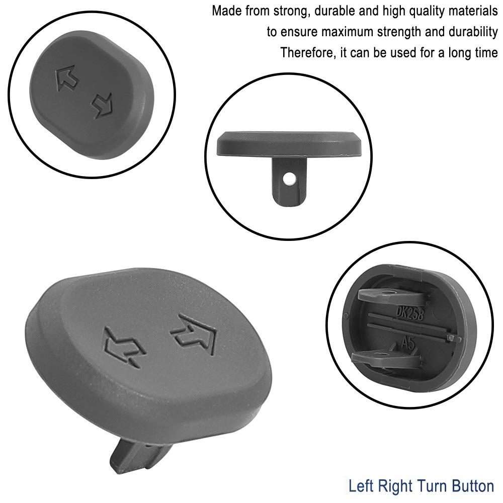 For Ninebot G2 MAX 2 F2 PRO Electric Scooter Turn Signal Switch Button - Replacement L ... (Black)