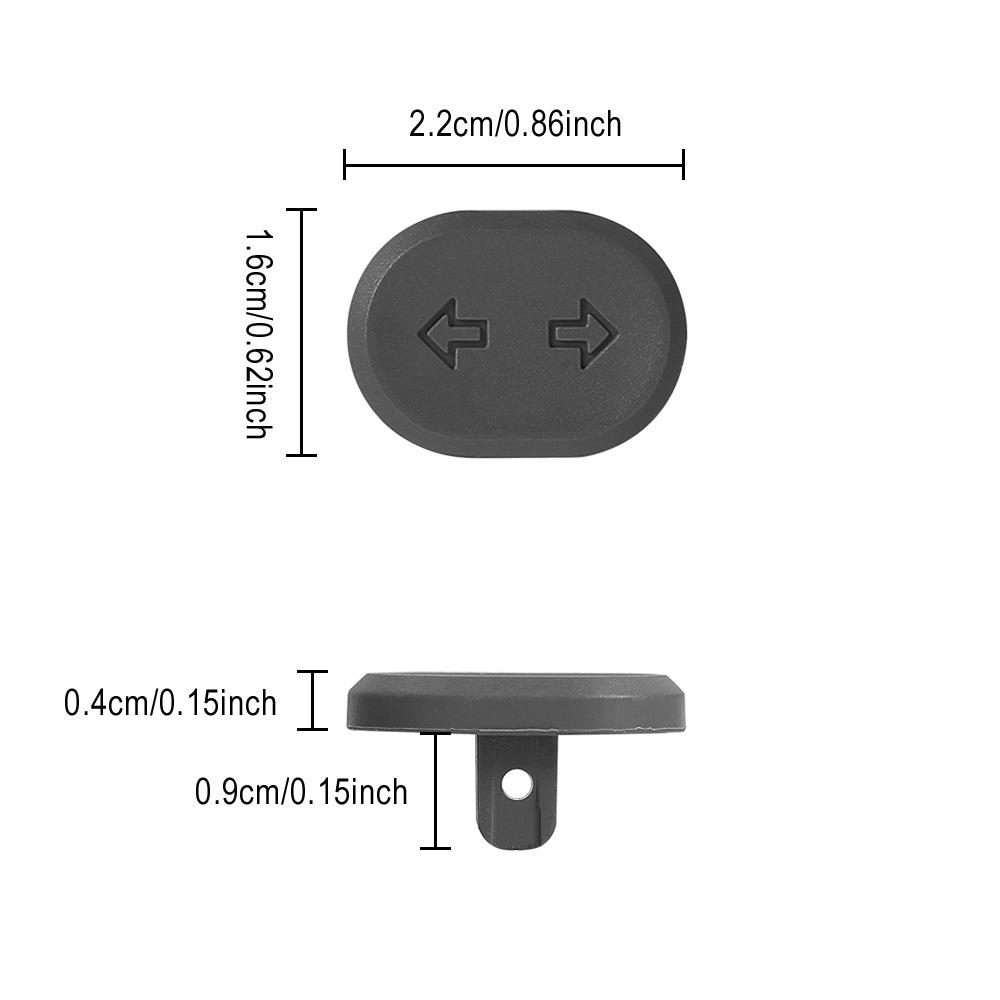 For Ninebot G2 MAX 2 F2 PRO Electric Scooter Turn Signal Switch Button - Replacement L ... (Black)