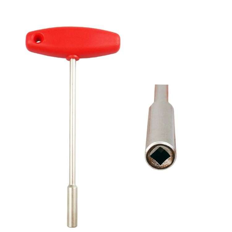 Hidden Spoke T-shaped Wrench Bicycle Tool Socket(Square Hole 3.2mm)