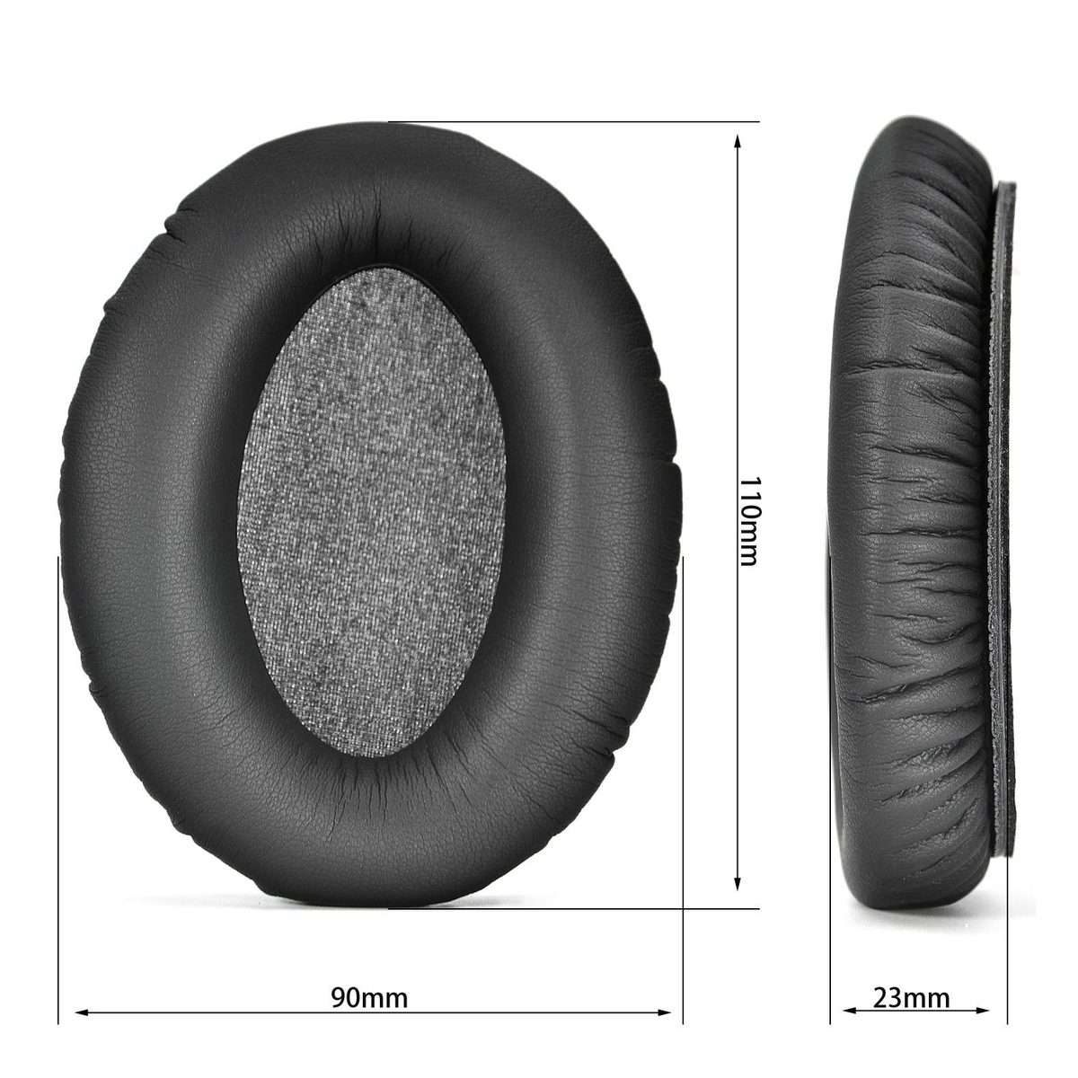 For Sennheiser HD 300 Pro Headphone 1pair Earpads Protein Leather Ear Curisons(Black)