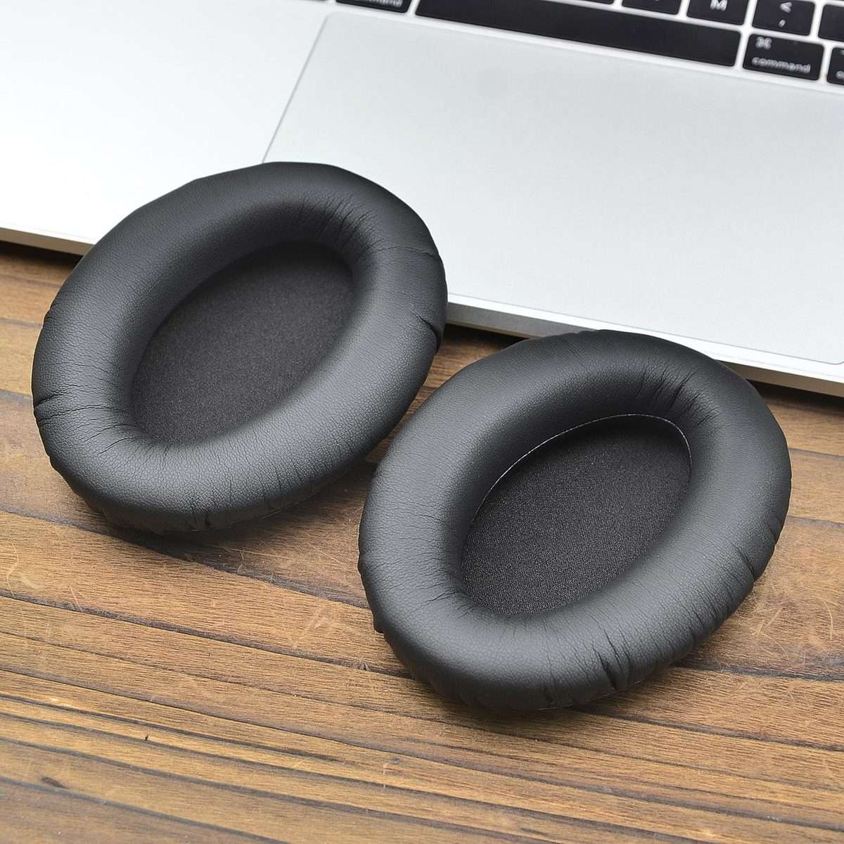 For Sennheiser HD 300 Pro Headphone 1pair Earpads Protein Leather Ear Curisons(Black)
