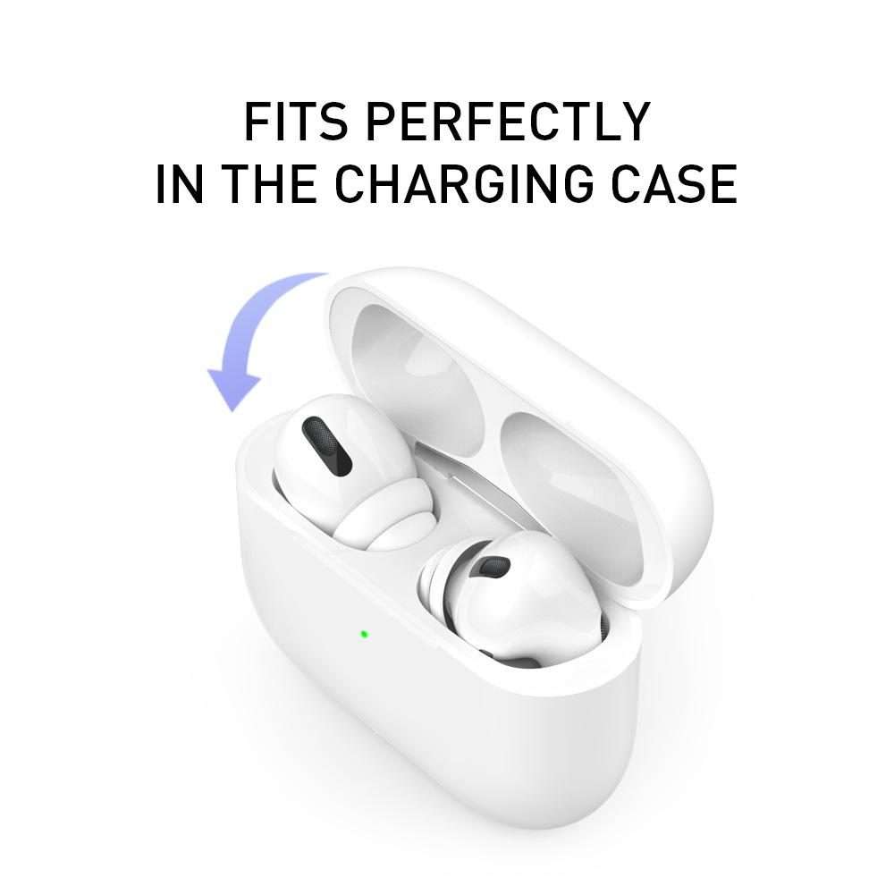 For AirPods Pro / Pro 2 AhaStyle PT99-2 Earphone Silicone Earbuds, Size: S+M+L(White)