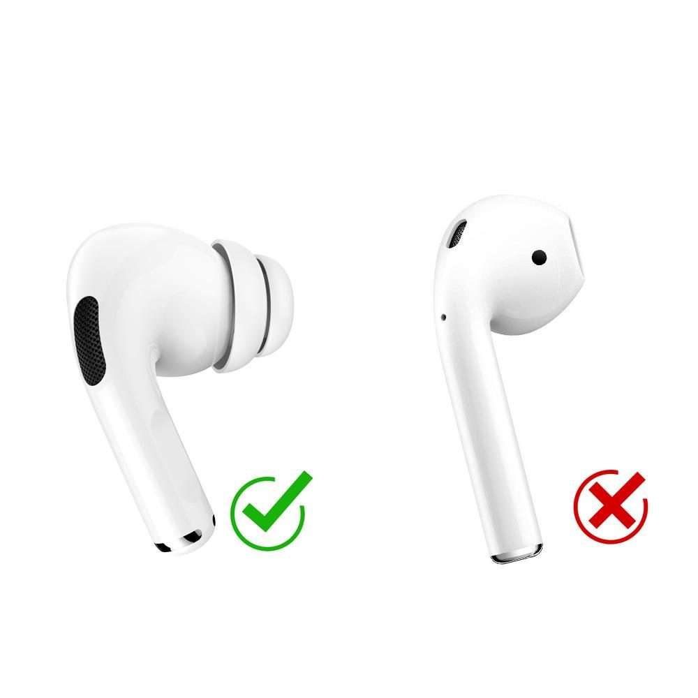 For AirPods Pro / Pro 2 AhaStyle PT99-2 Earphone Silicone Earbuds, Size: S+M+L(Black)