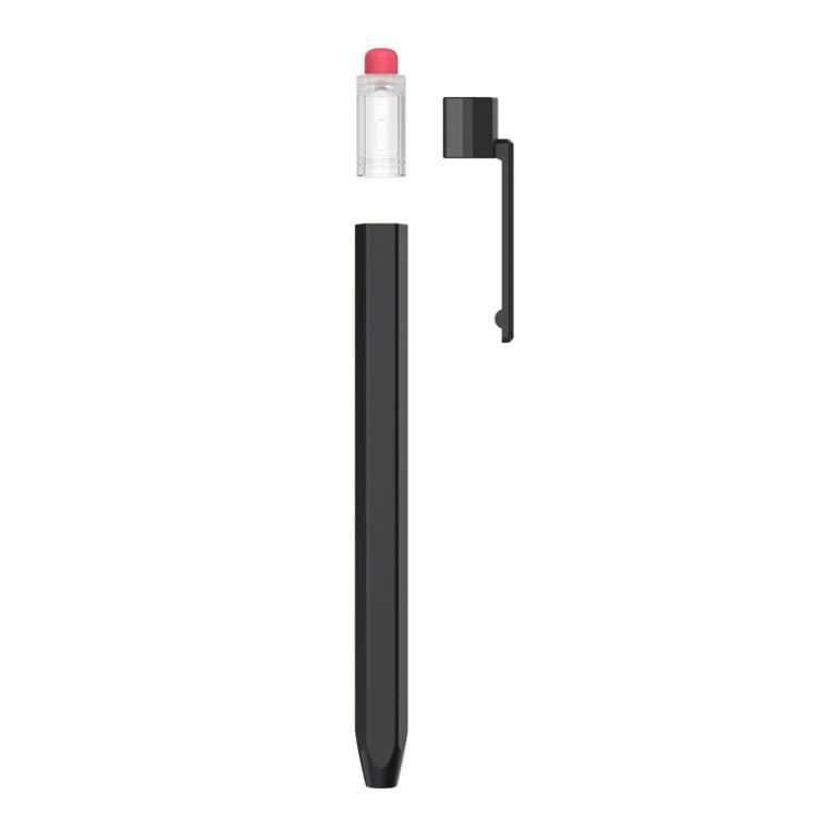 For Apple Pencil USB-C AhaStyle PT180-K Stylus Retro Anti-slip Protection Case(Black)