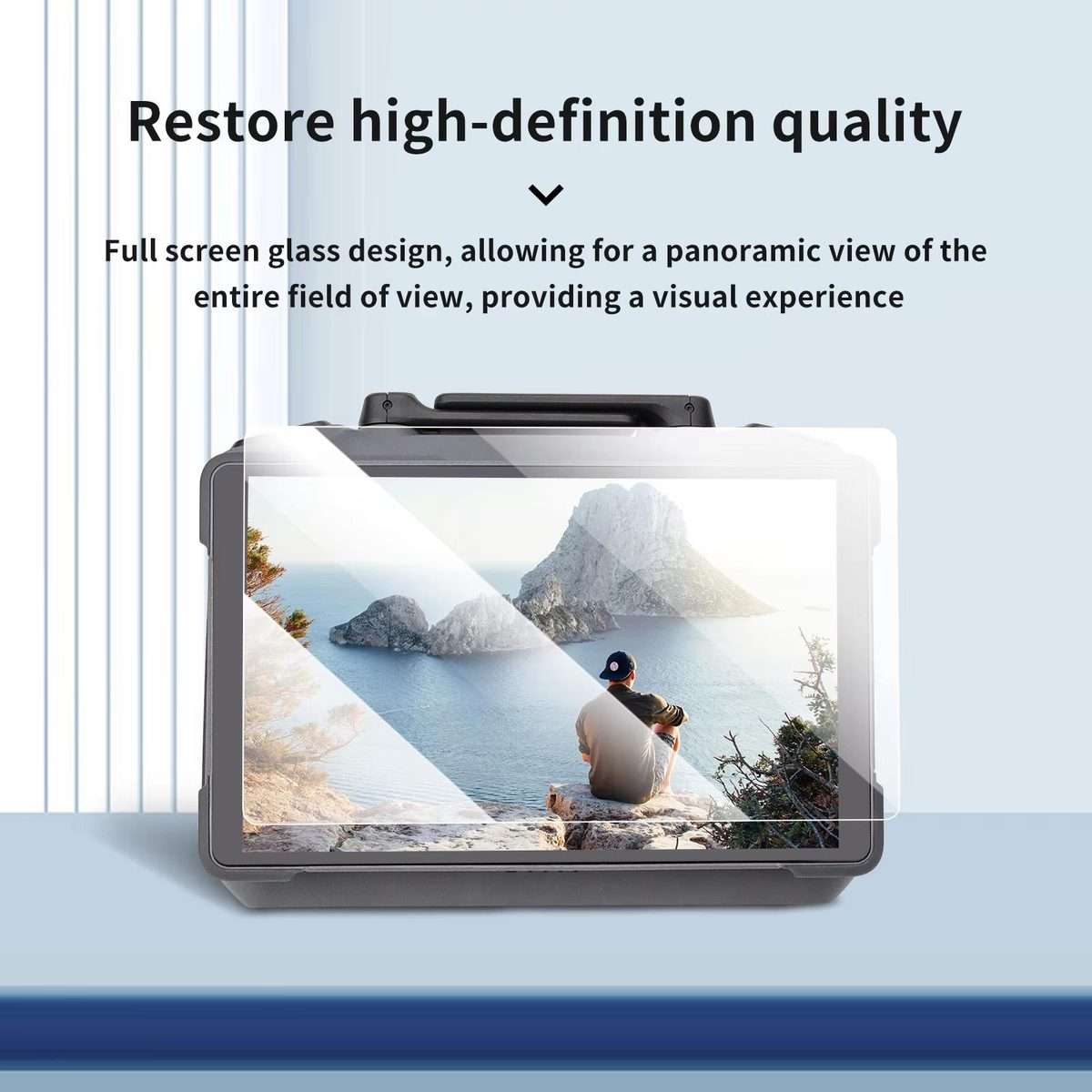 For DJI RC Pro 2 Remote Controller CQT Tempered Glass Screen Protector 1pc