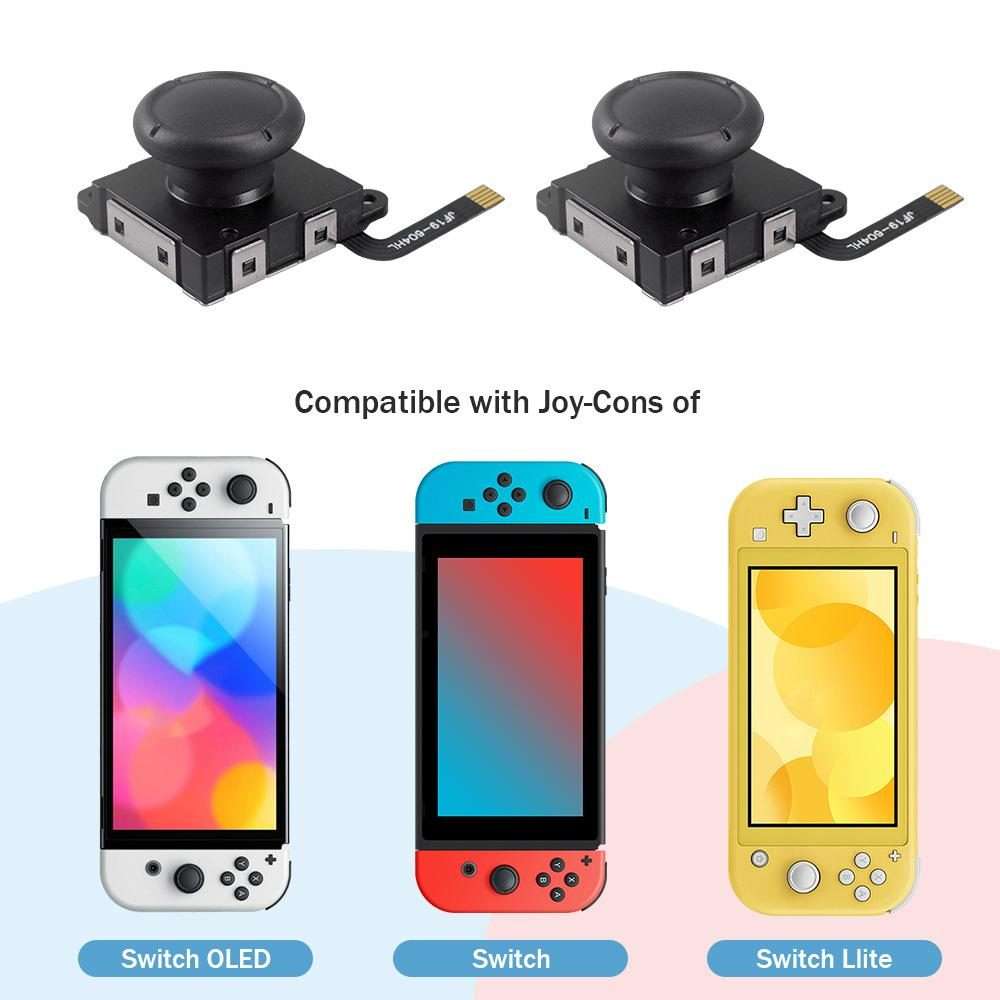 Hall Effect Joystick for Nintendo Switch/OLED/Lite Joy-Con Electromagnetic Analog Stick ... Set 2