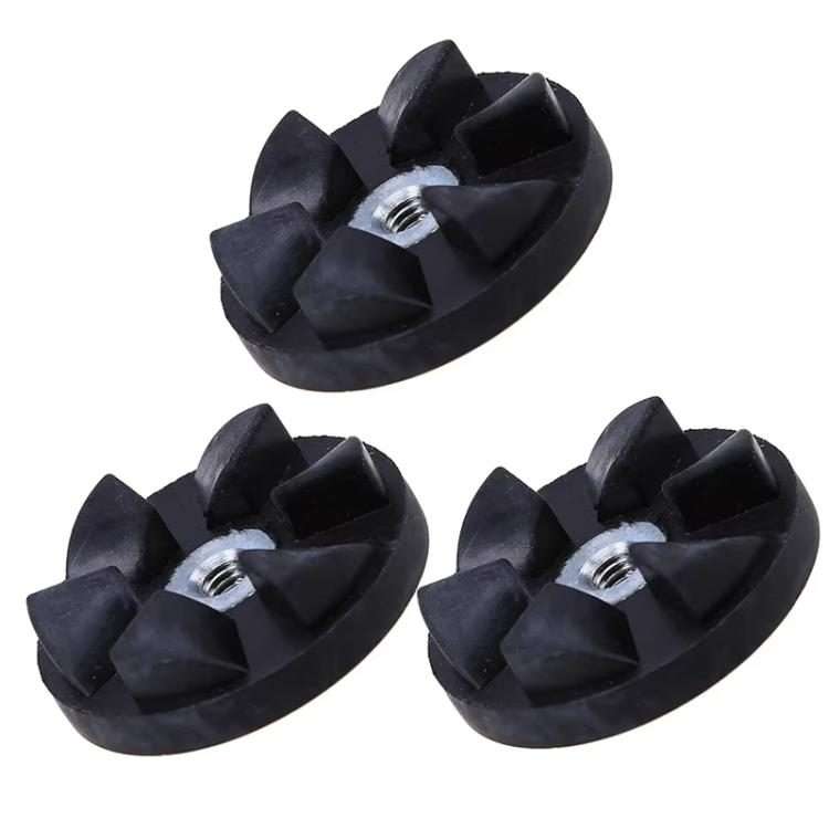 3pcs Black Rubber Gear For Nutribullet 600W 900W Blender Juicer Replacement Parts