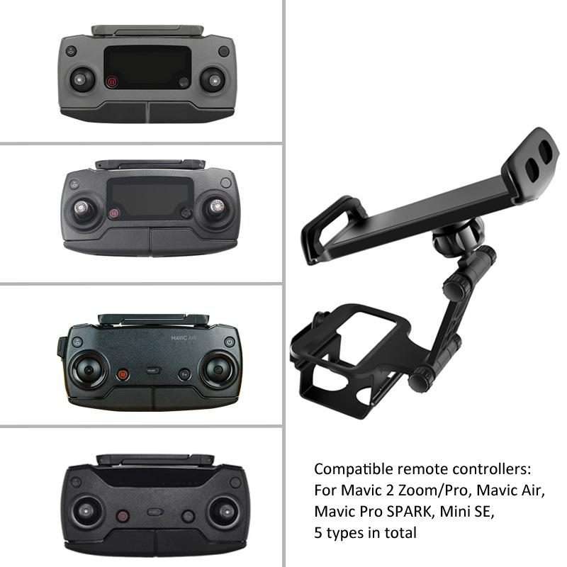 Phone Tablet Holder Mount for DJI Mini SE/Mavic Pro/Mavic Air/Spark/ Mavic 2 Pro/Zoom Remote Contr