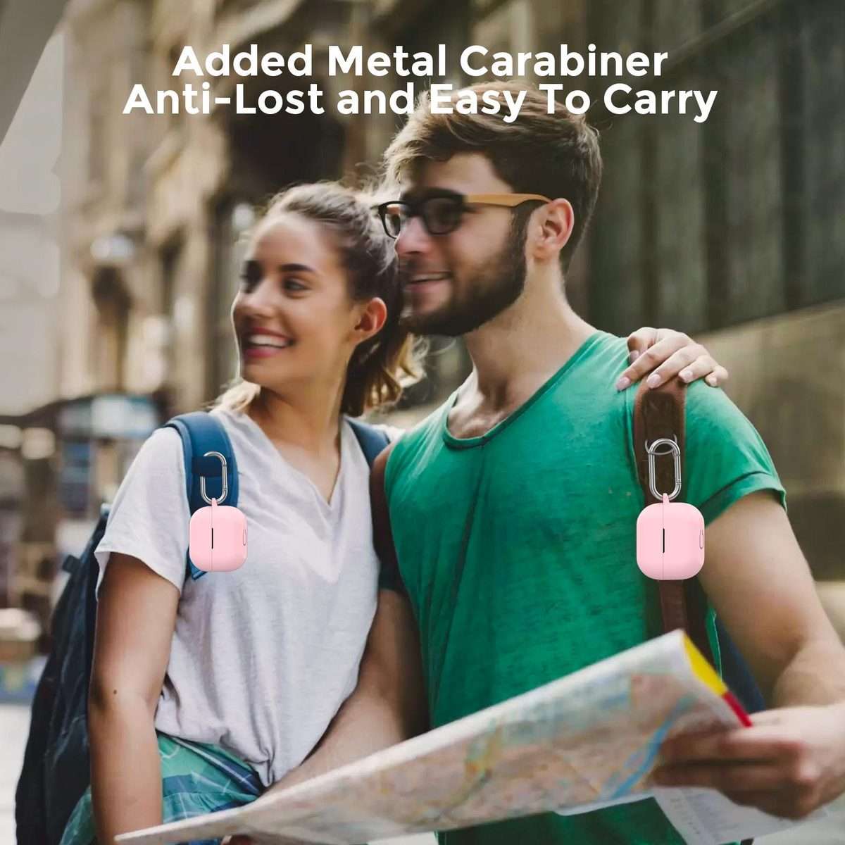 For Galaxy Buds3 / 3 Pro AhaStyle WG158 Silicone Protection Case(Pink)