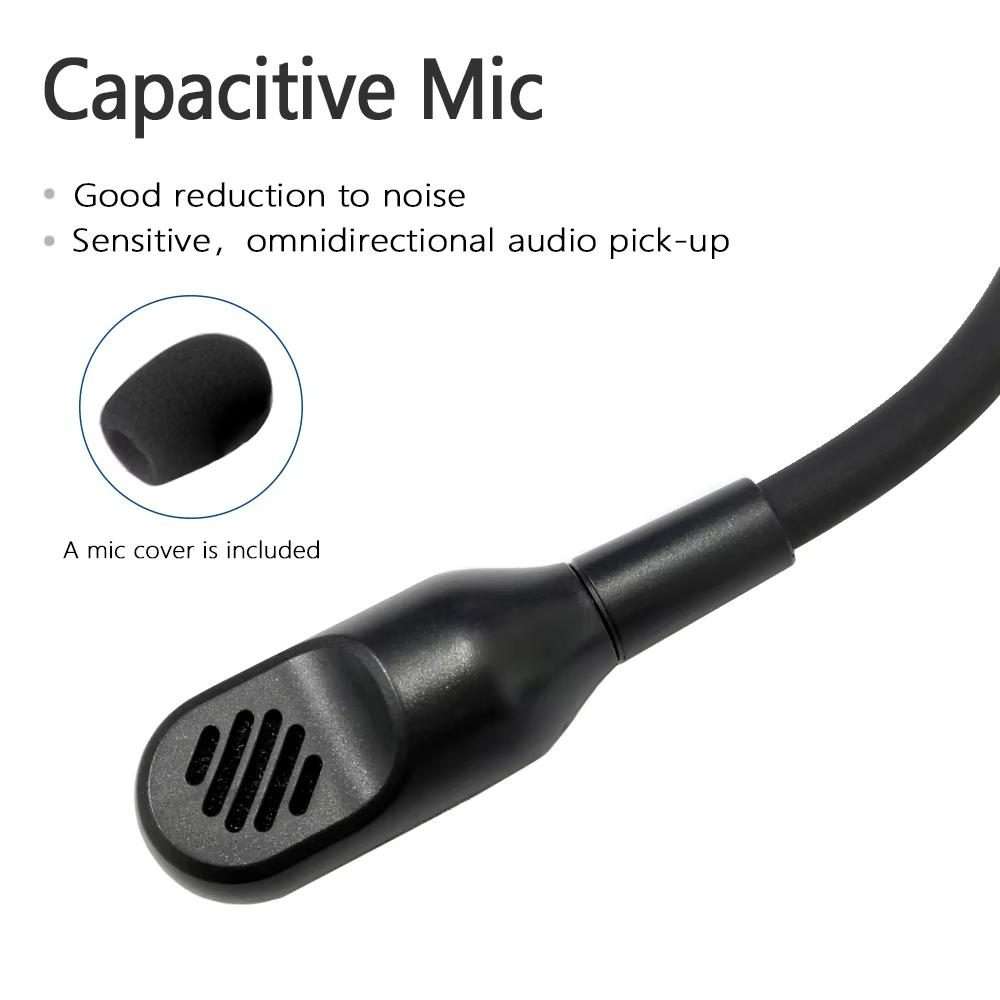 For Razer Barracuda X Gaming Headset Noise Reduction Microphone(Black)