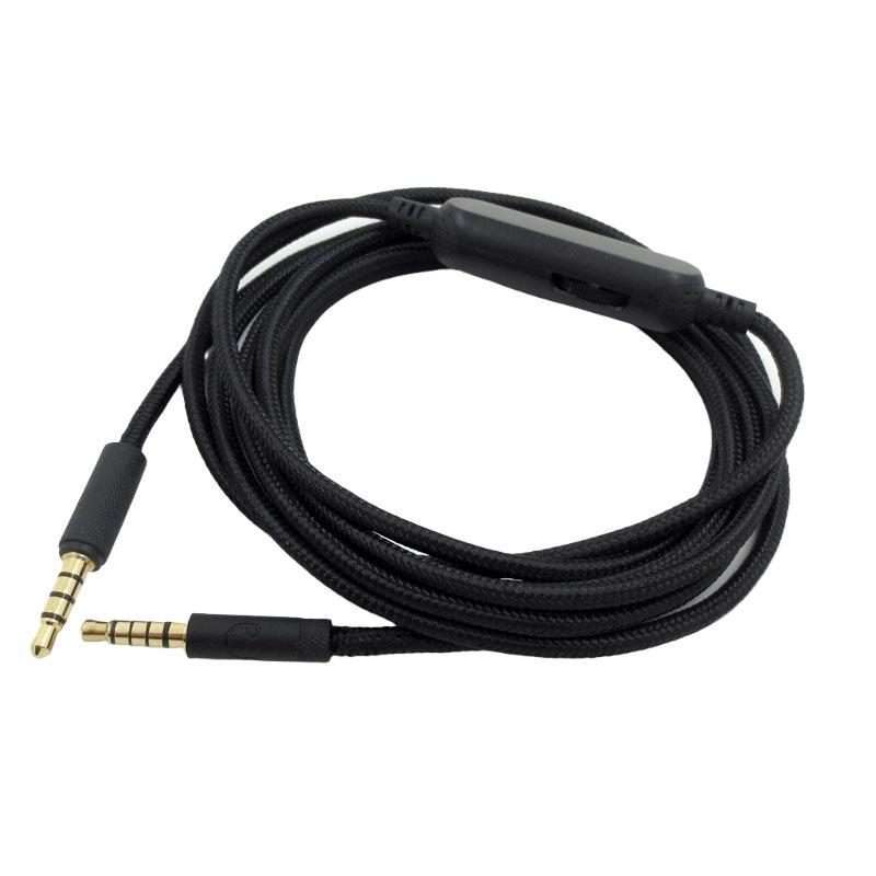 For Logitech G Pro / G Pro X / G233 / G433 Gaming Headset Audio Cable, Length: 2m(Black)