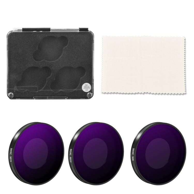 For Insta360 Go Ultra BRDRC Lens Filter Camera Accessories, Spec: ND8+ND16+ND32