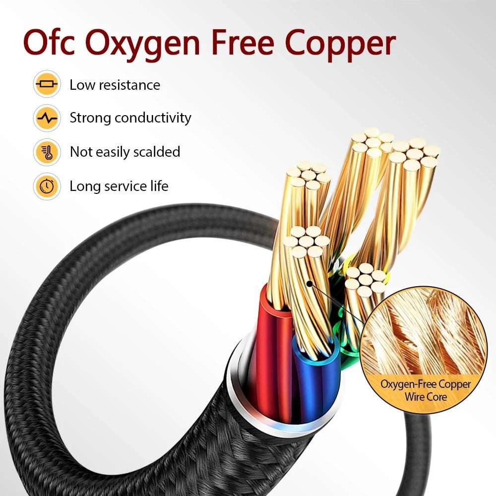 For Logitech Astro A10 / A40 Headset Gaming Headset 2m Braided Audio Cable, Style: Silver Plug Str
