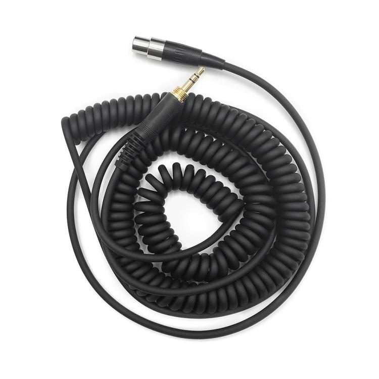 1.5-4.5m Spring 6.35mm Plug Headphone Cable for AKG Q701 Q702 K712 K240