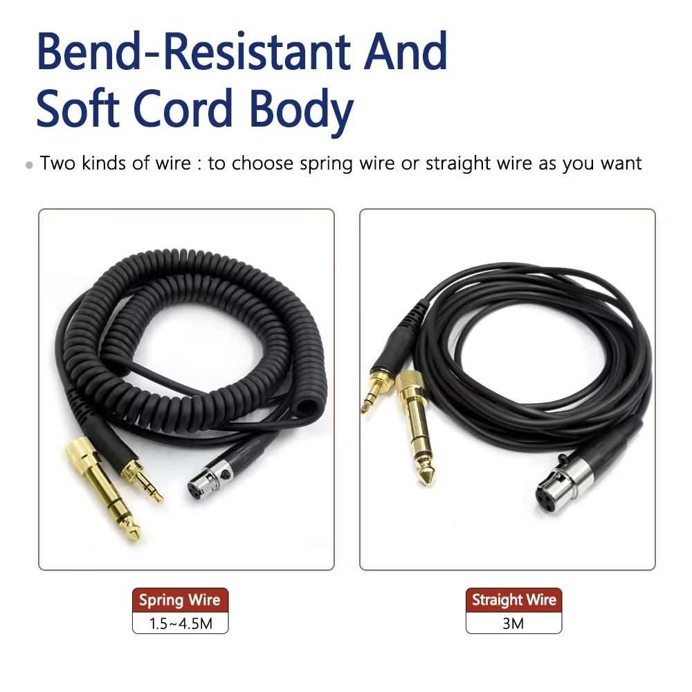 3m Straight 6.35mm Plug Headphone Cable for AKG Q701 Q702 K712 K240