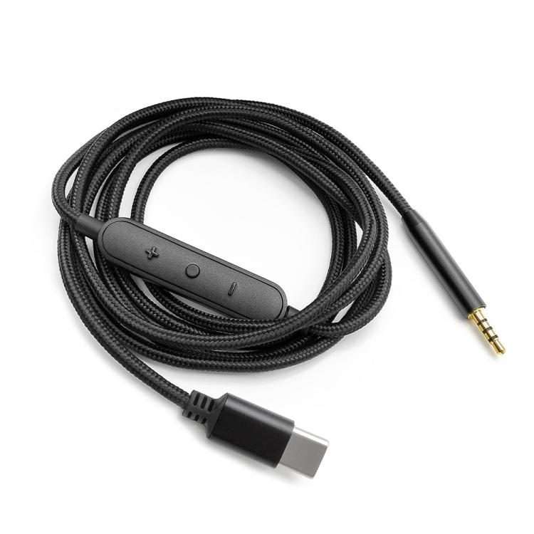 Cable Control 1.5m Type-C To 2.5mm Audio Headphone Cable For BOSE 700 QC25 QC35 OE2 SoundLink