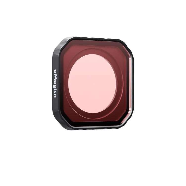 For Insta360 Ace Pro 2 aMagisn Dive Filter Underwater Waterproof Camera Lens Protector(Light Red)