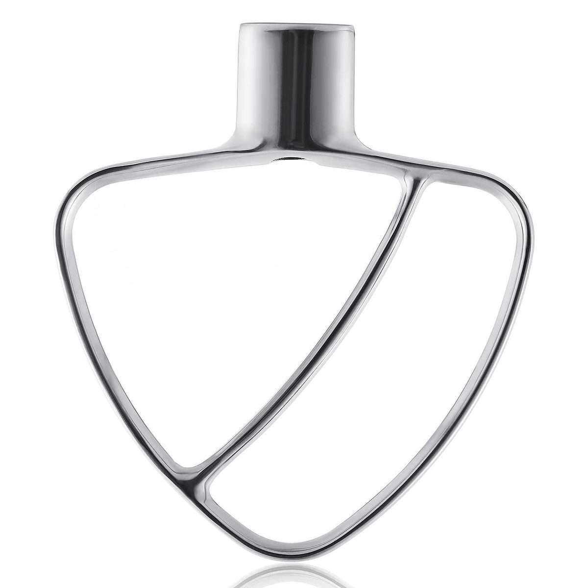 Stainless Steel Flat Beater For KitchenAid 4.5 & 5 QT Mixers - No Coating Chip-Resistant Attachmen