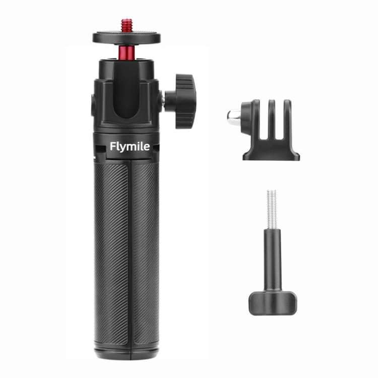 For DJI Osmo Pocket 3 / Action 5 Pro Flymile Extended Selfie Stick Tripod(Black)