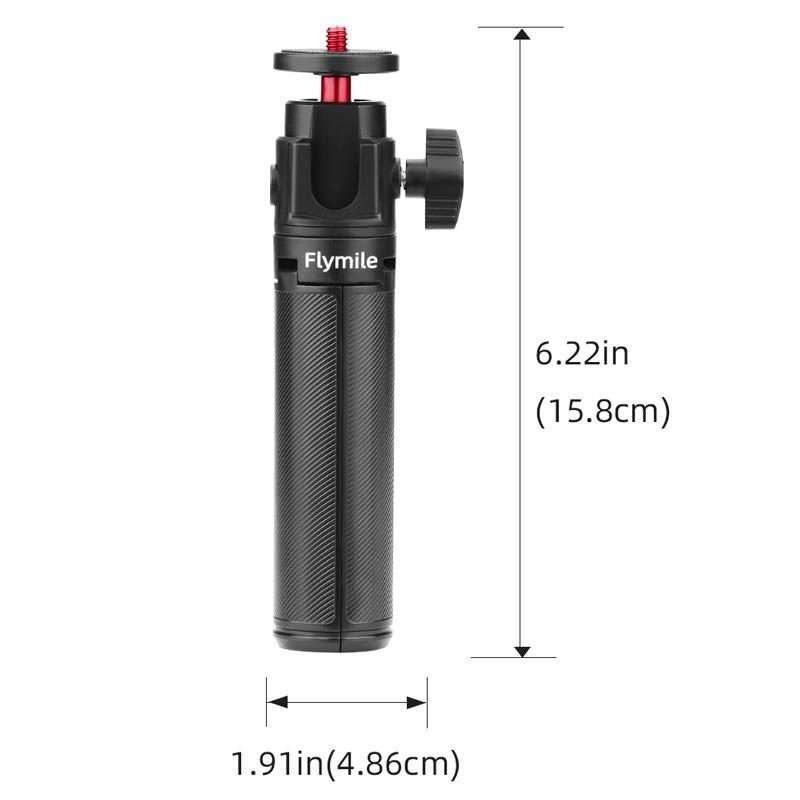 For DJI Osmo Pocket 3 / Action 5 Pro Flymile Extended Selfie Stick Tripod(Black)