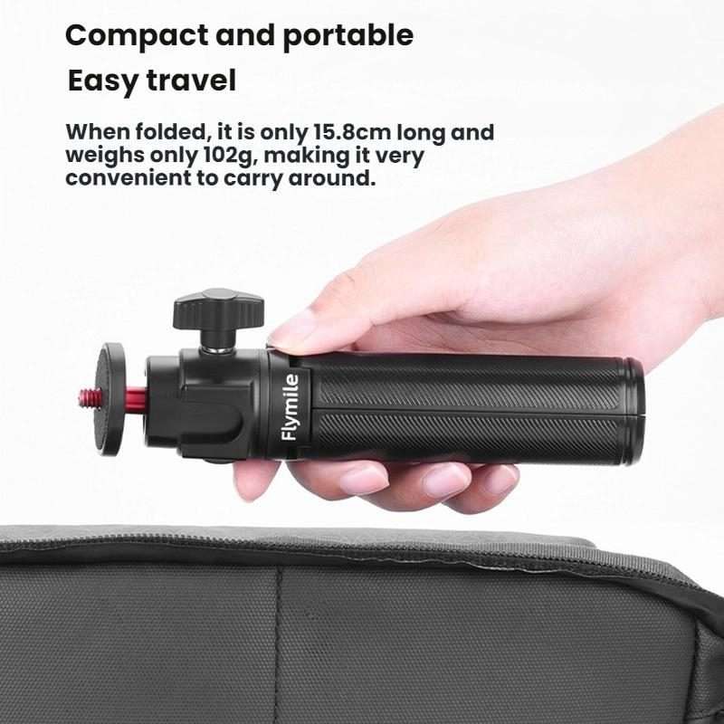 For DJI Osmo Pocket 3 / Action 5 Pro Flymile Extended Selfie Stick Tripod(Black)
