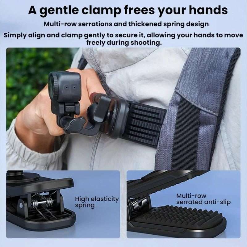 For DJI/GoPro/Insta360 Backpack Shoulder Strap Camera Mount, Specification: Regular