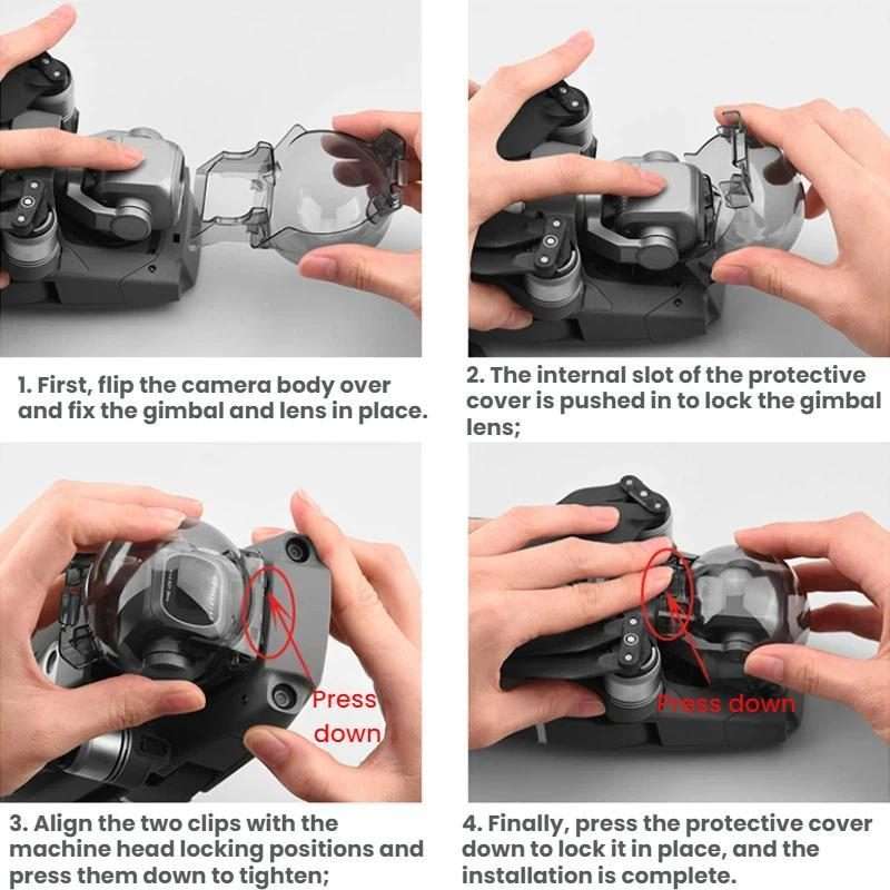 For DJI Mavic 2 Gimbal Gimbal Clip Lens Hood(Pro)