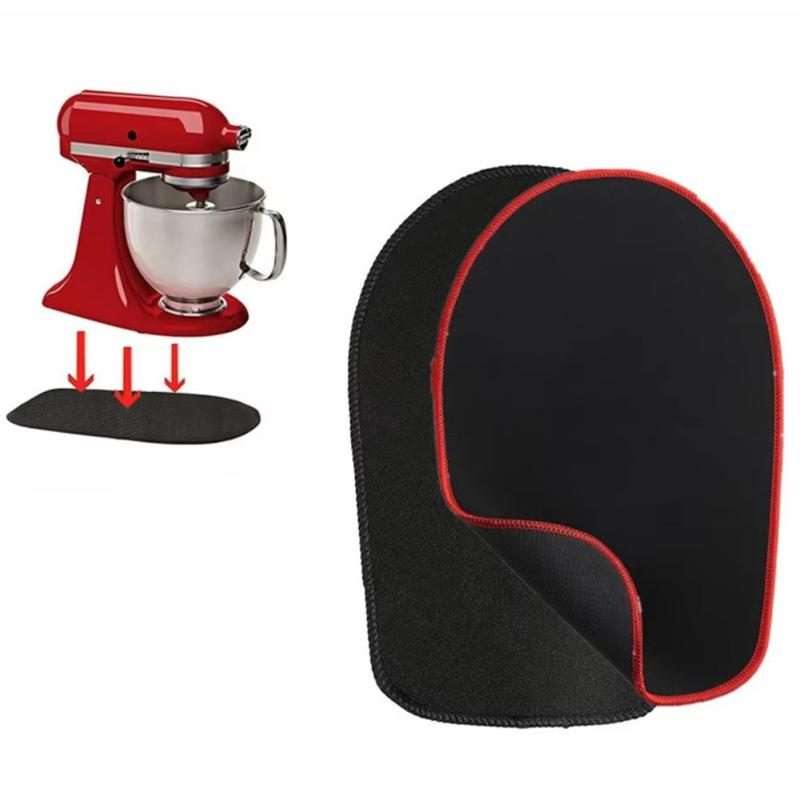 Sliding Mat for KitchenAid Stand Mixer Countertop Protector Pad 4.5-5L Type Red Edge