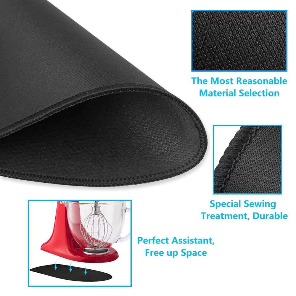 Sliding Mat for KitchenAid Stand Mixer Countertop Protector Pad 4.5-5L Type Red Edge