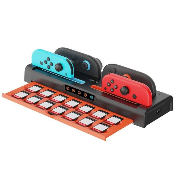 For Nintendo Switch 2 / Switch Joy-Con Ipega Charging Dock Game Card Holder
